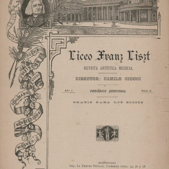 Publicación del Liceo Musical Franz Liszt, n°3, 16/6/1895
