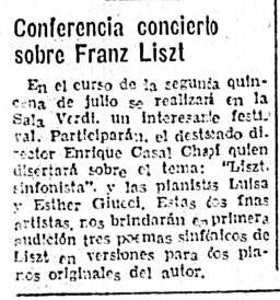 (1950) El Bien Público 31-5 (1)-recortado Nota en «El Bien Público», 31/5/1950