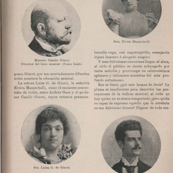 Nota en «La Alborada», 27/10/1901