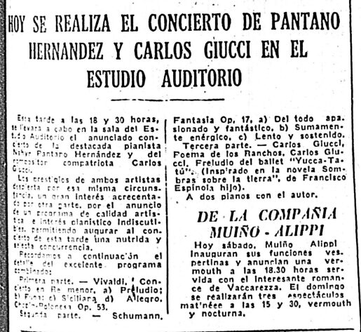 (1936) El Bien Público 14-11-recortado Article in “El Bien Público”, Dated November 14, 1936
