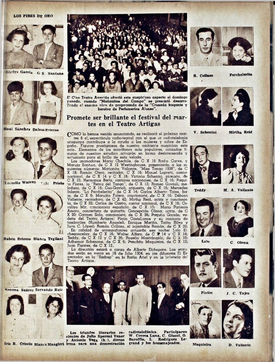 (1938) Cine Radio Actualidad, año 3, nº 129 Article in “Cine Radio Actualidad”, Dated December 2, 1938