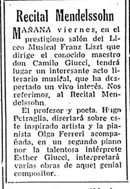 (1944) El Bien Público 22-7 Nota en «El Bien Público», 27/7/1944
