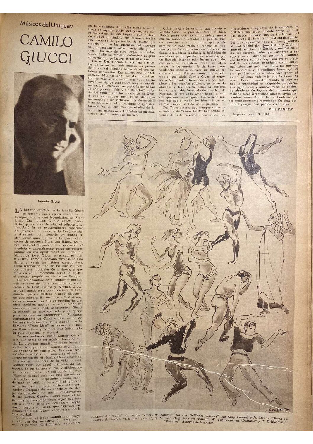(1951 - 4.11) Suplemento Dominical El Día Nota en «Suplemento Dominical de El Día», 4/11/1951