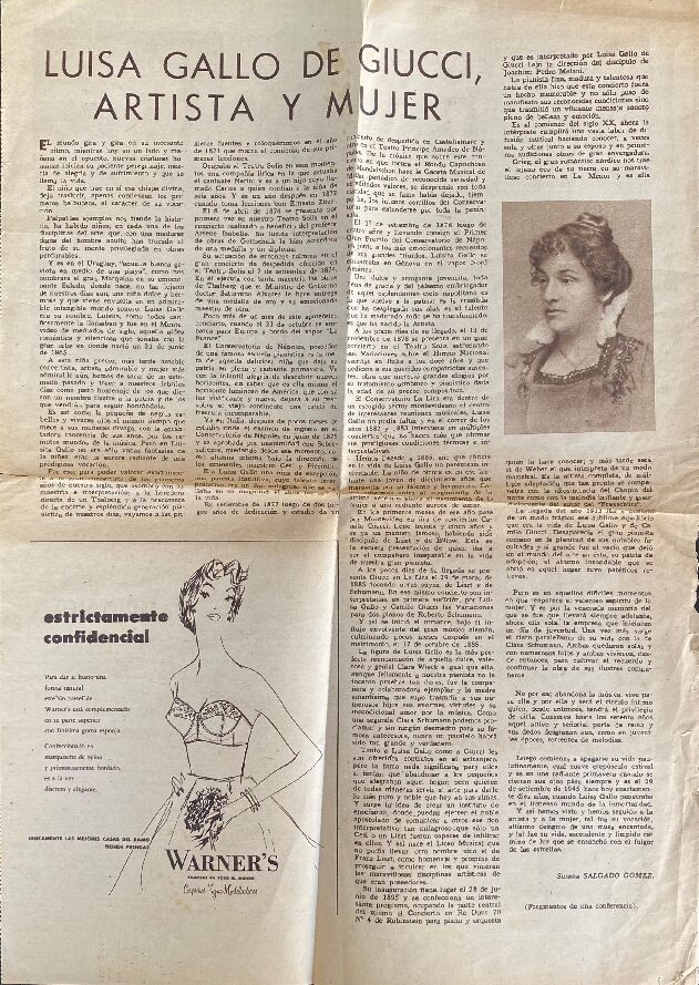 (1955 - 16.10) Suplemento Dominical El Día (mejor copia) Nota en «Suplemento Dominical de El Día», 16/10/1955