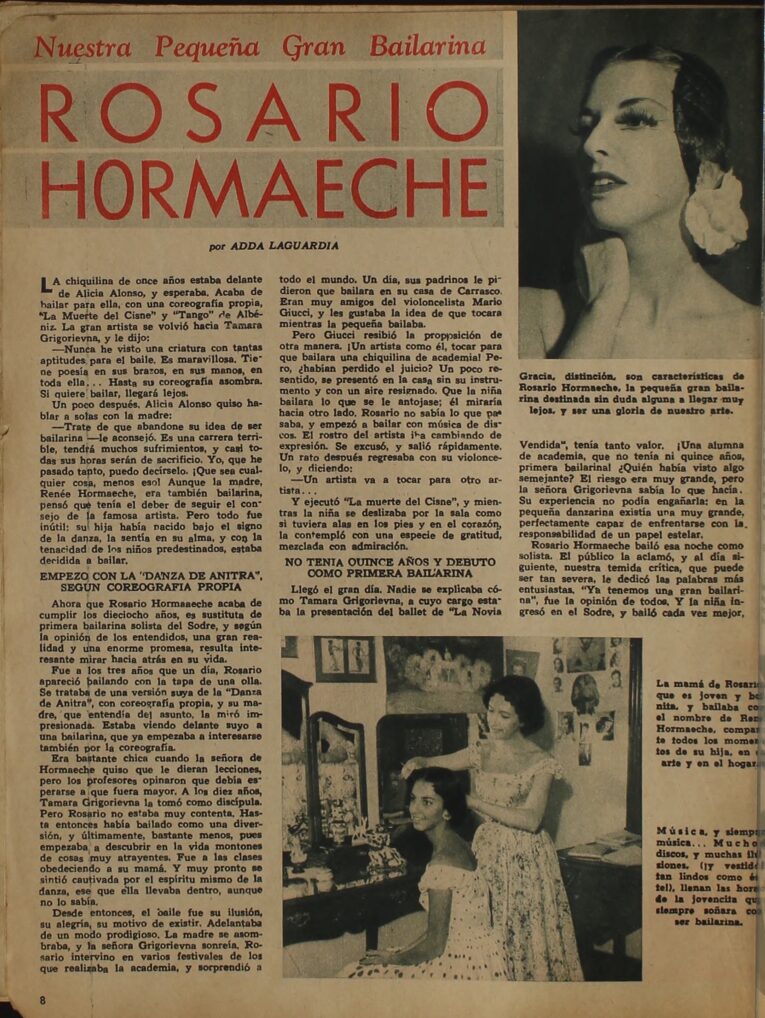 (1958) Mundo Uruguayo núm. 2022-8 (2) Nota en «Mundo Uruguayo», 23/1/1958