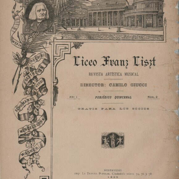 Publicación del Liceo Musical Franz Liszt, n°2, 31/5/1895