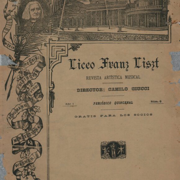 Publicación del Liceo Musical Franz Liszt, n°9, 1/10/1895