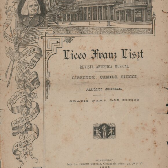 Publicación del Liceo Musical Franz Liszt, n°1, 15/5/1895